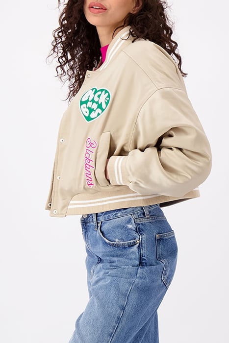 MONOGRAM BOMBER JACKET SAND 5