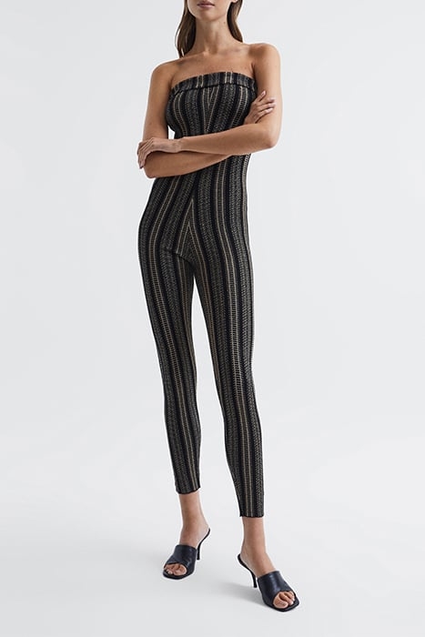 PARIS-KNITTED JUMPSUIT BLACK/GOLD 4