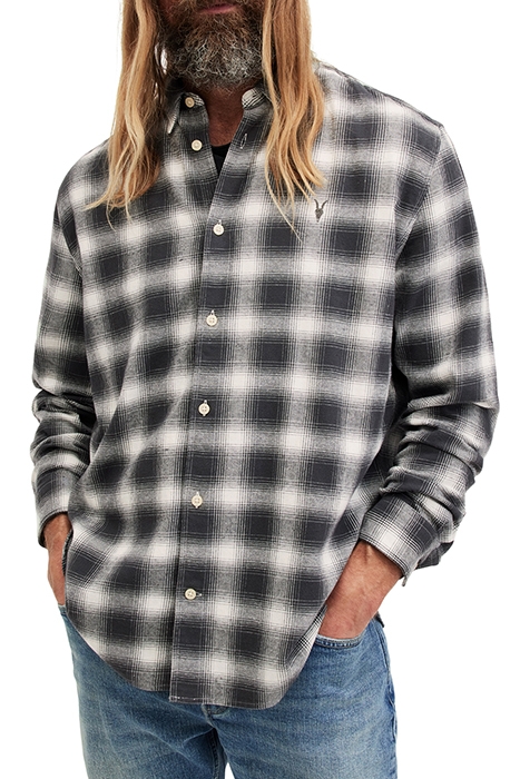 MALPASO LS SHIRT OATMEAL WT/WSHD BL 5