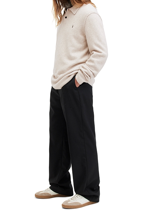 STATTEN LS POLO OATMEAL WHITE 5