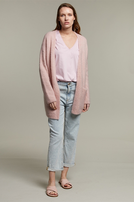 LILA COTTON V-NECK T-SHIRT 3