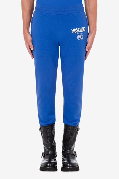 DOUBLE SMILEY® WORLD ORGANIC FLEECE JOGGERS BLUE 1
