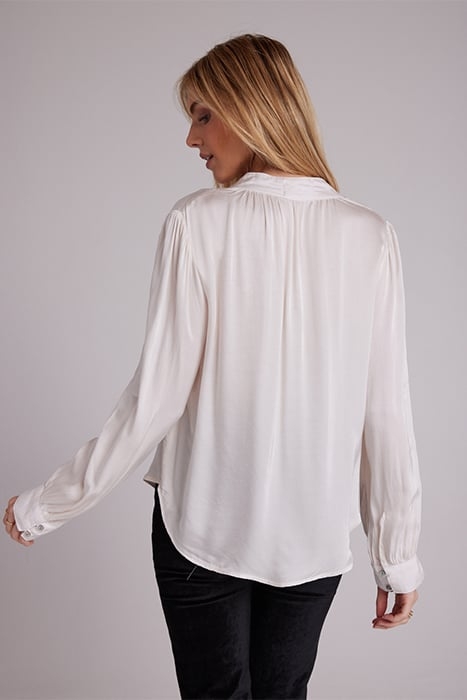 SHIRRED BUTTON SOFT ALABASTER 2