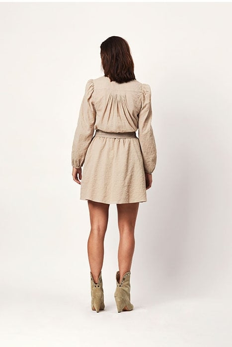 D6VICHY BOHEMIAN DRESS COBBLESTONE 3