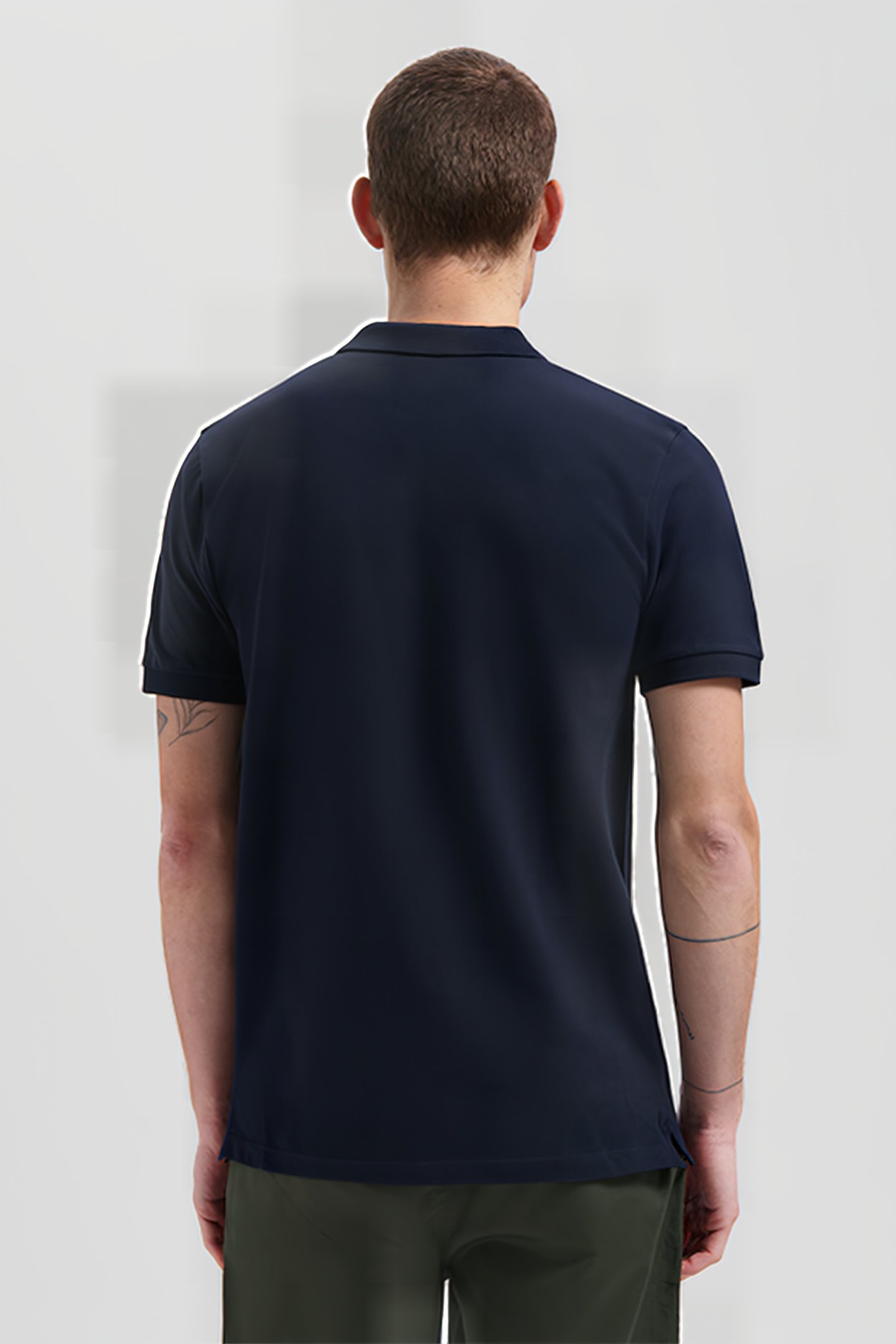 DS_BOWIE V-NECK POLO DK. NAVY 2