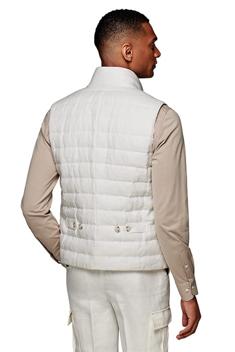 BODYWARMER-OFFWHITE WHITE 2