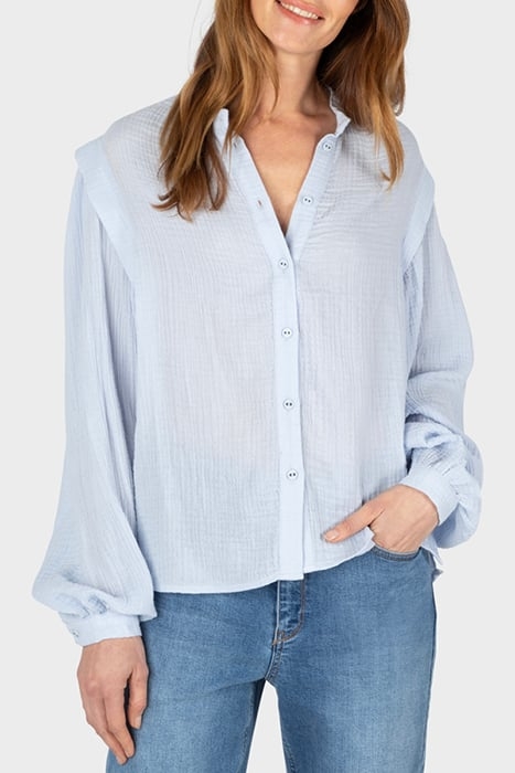 BLOUSE WOVEN LONG SLEEVES XENON BLUE 1