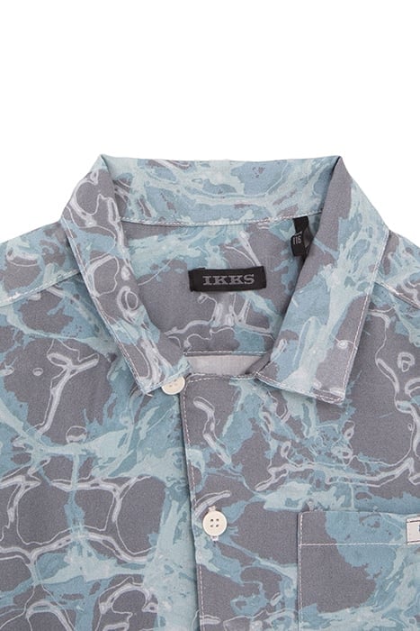 BOYS’ BLUE AQUATIC MOTIF LENZING™ ECOVERO™ VISCOSE SHIRT 3