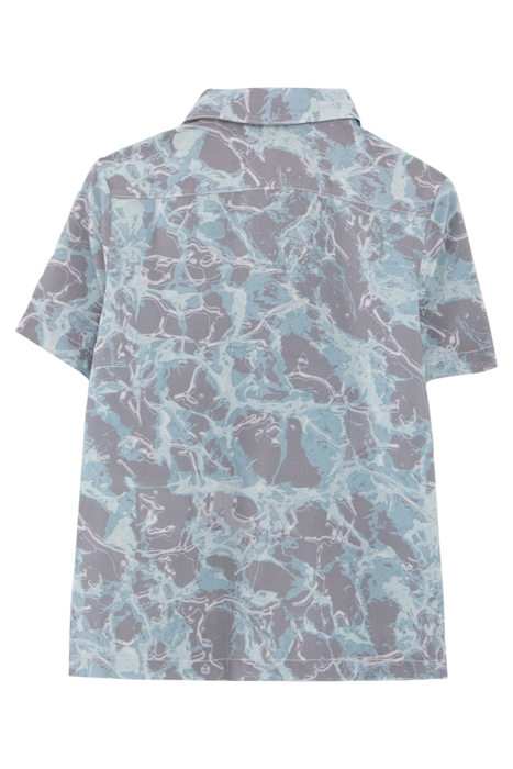 BOYS’ BLUE AQUATIC MOTIF LENZING™ ECOVERO™ VISCOSE SHIRT 2