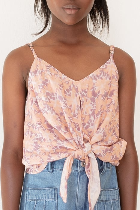 GIRLS’ VIOLET PSYCHEDELIC FLOWER PRINT CAMISOLE 1
