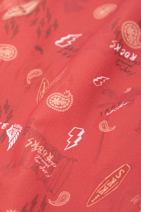 GIRLS’ RED SURF-ROCK PRINT SWIMSUIT 5