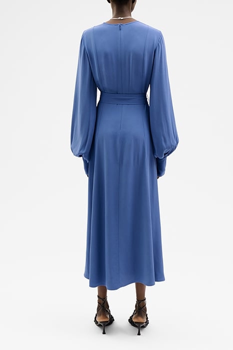 DIONNE SHORT ANKLE LENGTH MIDI DRESS OCEAN BLUE 2