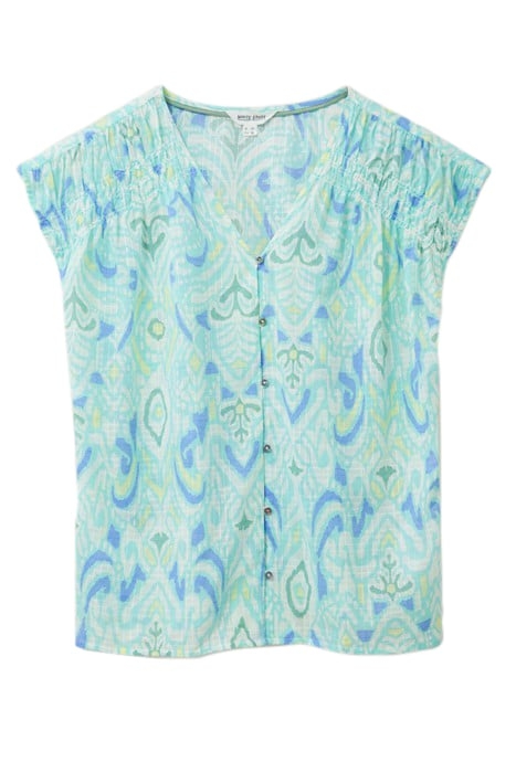 RAE  COTTON VEST IVORY PRINTED 4