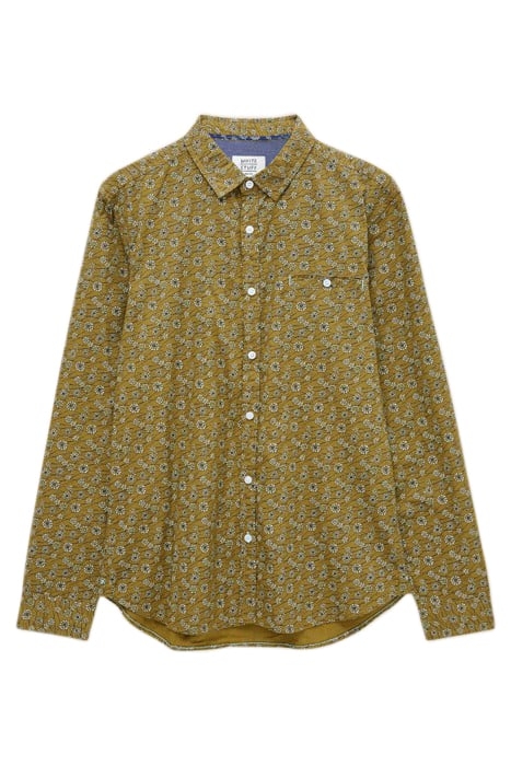 SCATTERED FLOWER PRINTED SHIRT MID GREEN 4