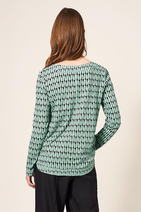 LONG SLEEVE WEAVER TEE GREEN 2
