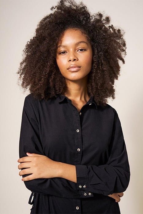 JADE CORD SHIRT DRE PURE BLACK 5