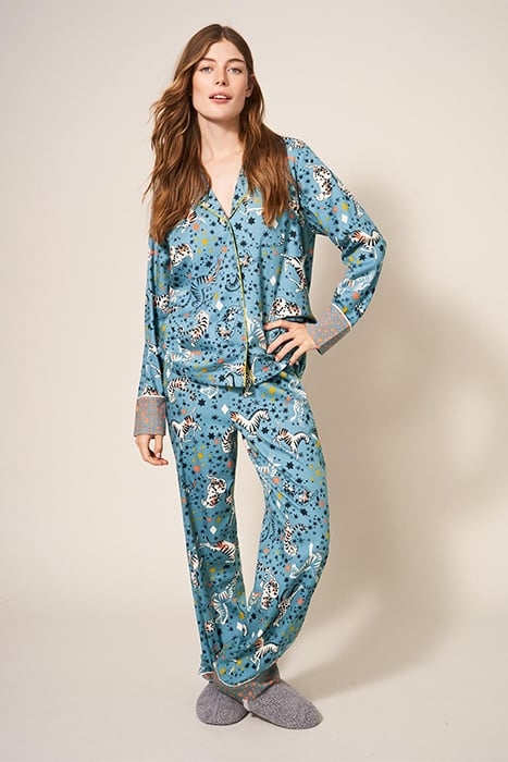 NINA  PJ SHIRT BLUE 3