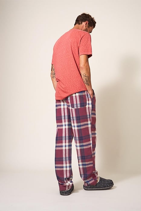MOORLAND FLANNEL PJ TROUSER PLUM 3