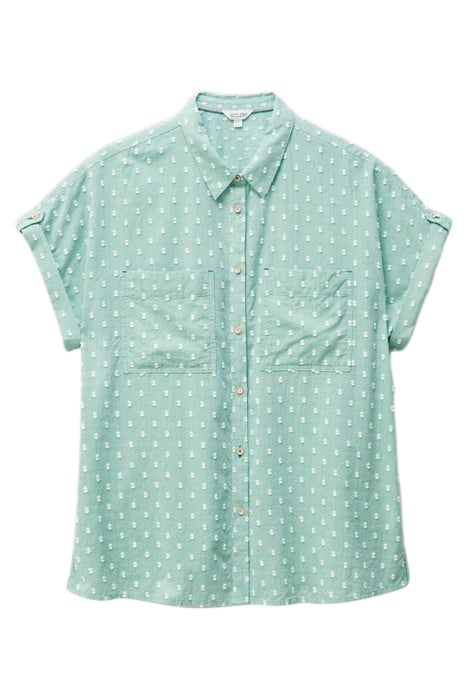 ELLA  COTTON SHIRT MID GREEN 3