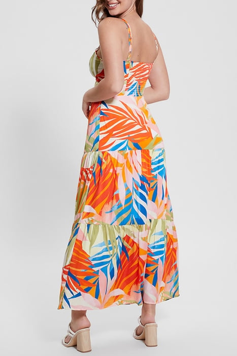 MARCIANO BY GUESS SL TROPIC DRESS HAVANA PRINT 2