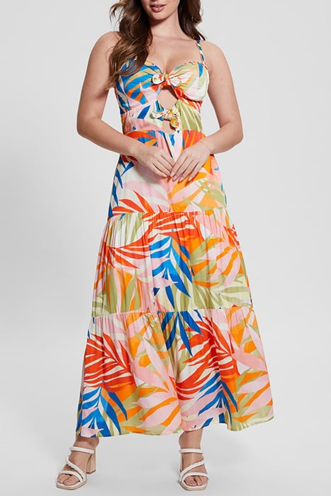 MARCIANO BY GUESS SL TROPIC DRESS HAVANA PRINT 1