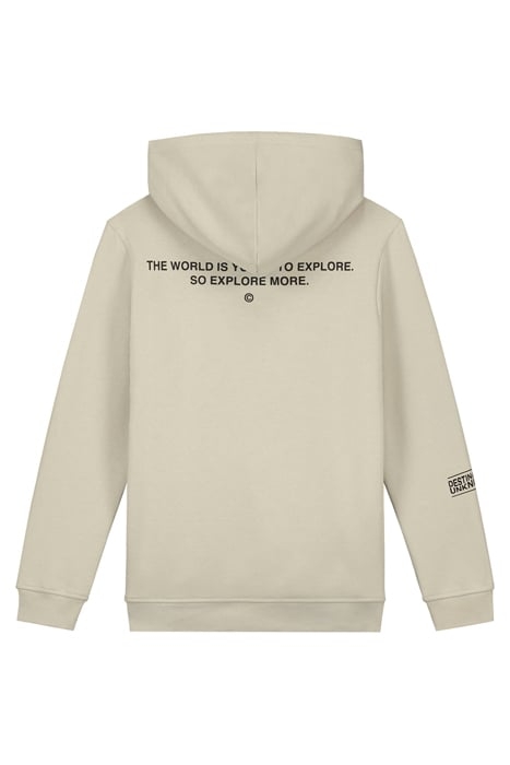 UNKNOWN HOODIE GRAVEL BEIGE 2