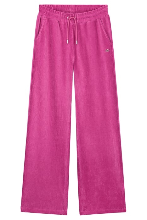 VELVET RIB SWEATPANTS BRIGHT FUCHSIA 1