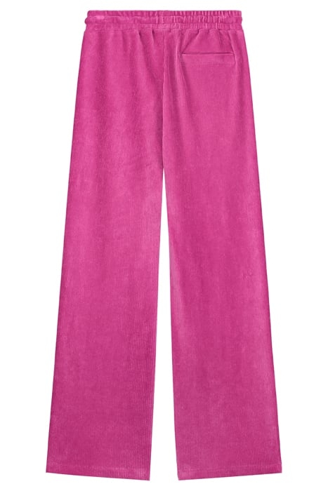 VELVET RIB SWEATPANTS BRIGHT FUCHSIA 2