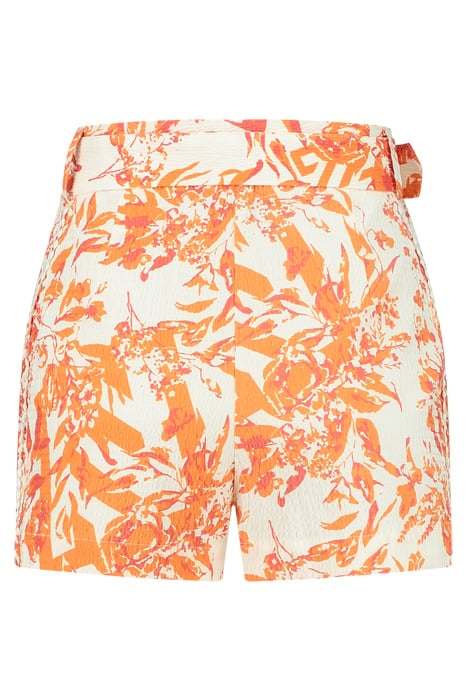 RACHEL STRUCTURE SHORTS SUN ORANGE/CREAM 2