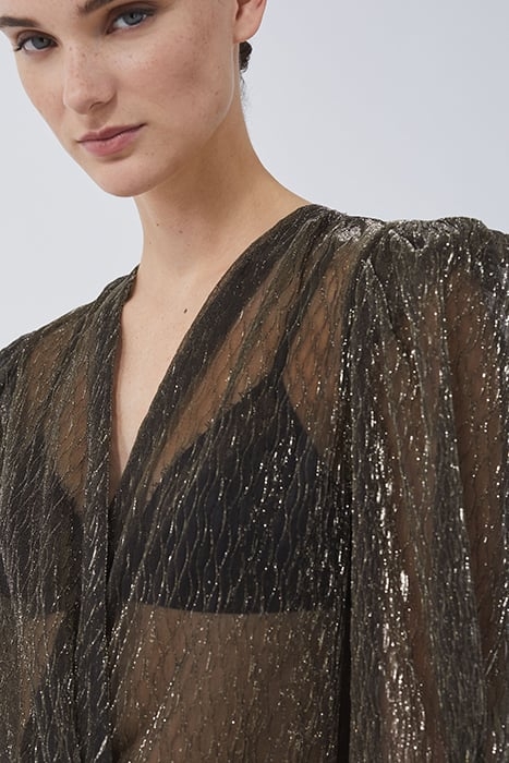 PARWENE BLOUSE IN BLACK/GOLD 5