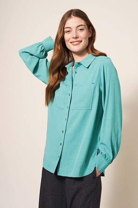 ELLA SHIRT MID TEAL 1