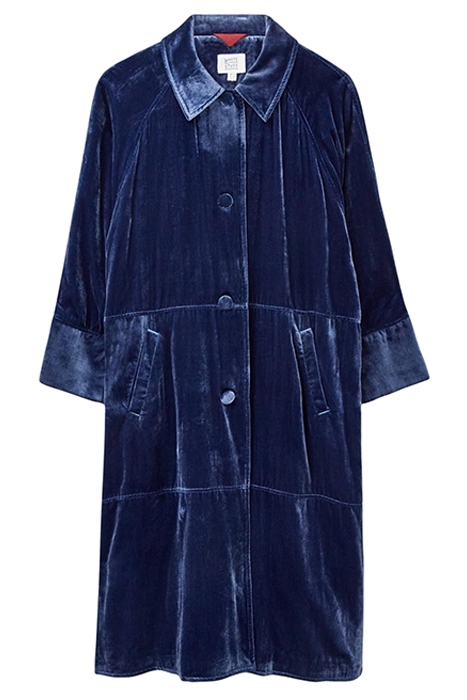 VELVET TER COAT DEEP BLUE 1