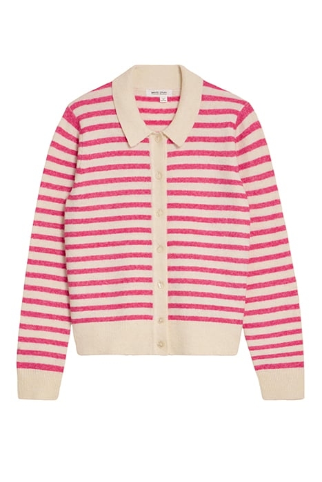 PEONY COLLARED CARDIGAN PINK 3