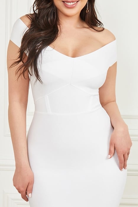 RACHEL BANDAGE DRESS TRUE WHITE 5