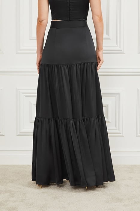 SUSANNE SKIRT SOLID JET BLACK 7
