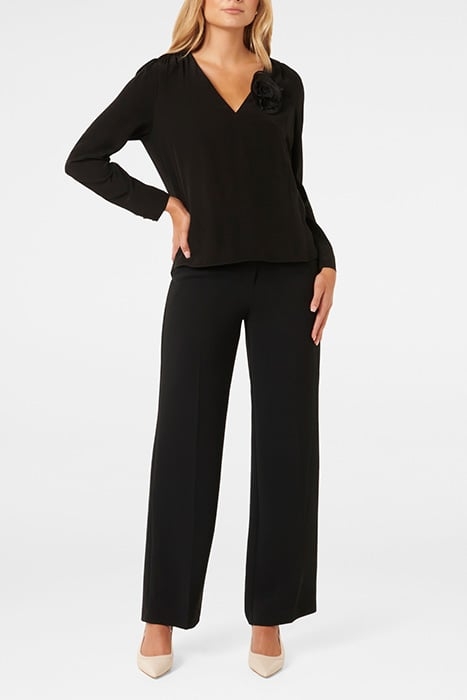 TIFFANY ROSETTE TOP BLACK 3