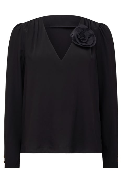 TIFFANY ROSETTE TOP BLACK 4