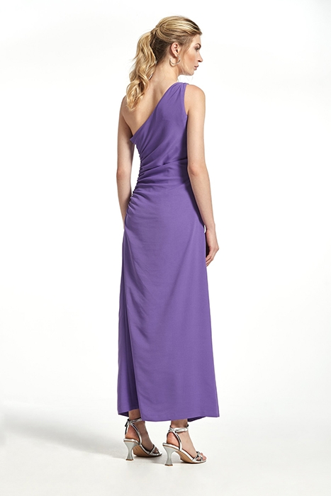 STRETCH SATIN INDIA DRESS PURPLE 2