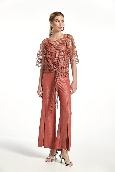 LUREX LAMINATE MIKEL TOP RUSSET ORANGE 3