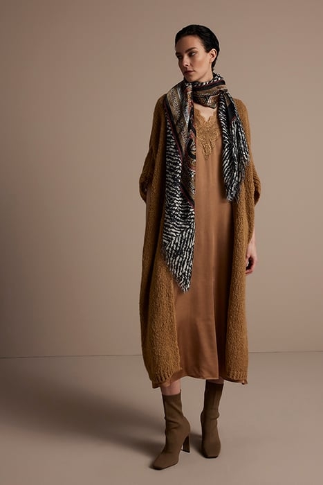 DRESS SILKY SATIN WOOD 1