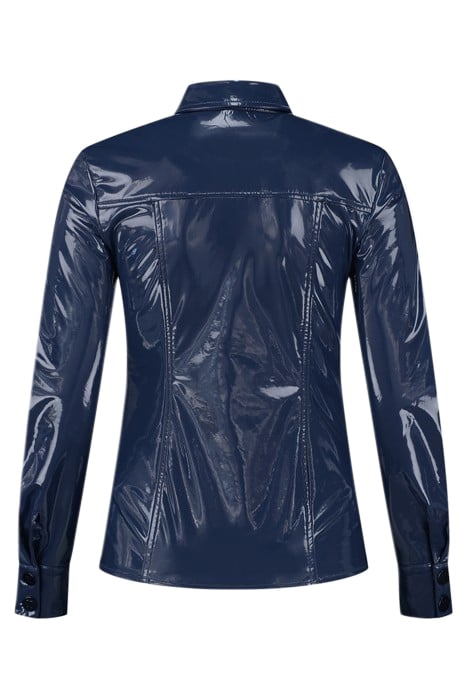 VINYL BLOUSE EXTRA NAVY 3