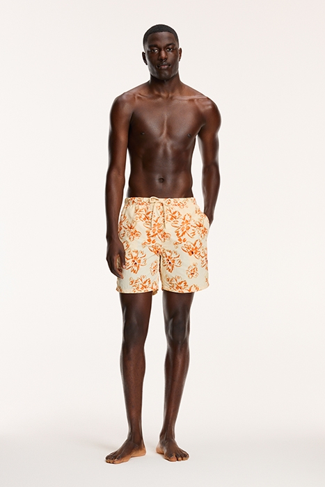 MEN SWIM SHORTS NICK WASHED FLOWER LIGHT BEIGE 3