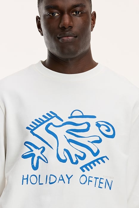 MEN HOLIDAY OFTEN SWEATER JET STREAM WHITE 5