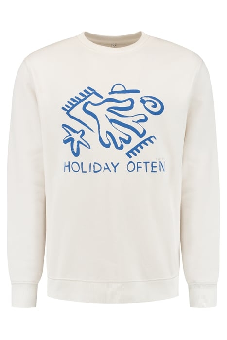 MEN HOLIDAY OFTEN SWEATER JET STREAM WHITE 4