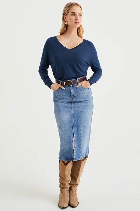 KNITTED PULLOVER DARK BLUE 3