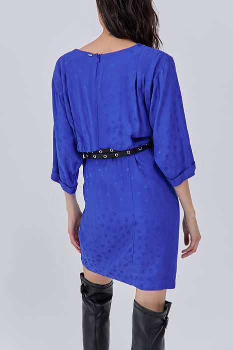 BLUE SKULL MOTIF JACQUARD DRESS 2