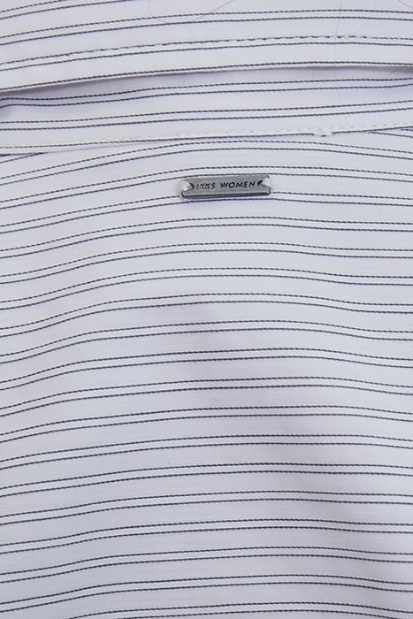 ECRU SHIRT WITH THIN GREY STRIPES 4