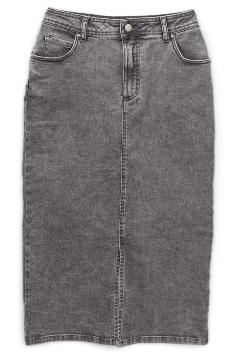 GREY DENIM PENCIL SKIRT 4