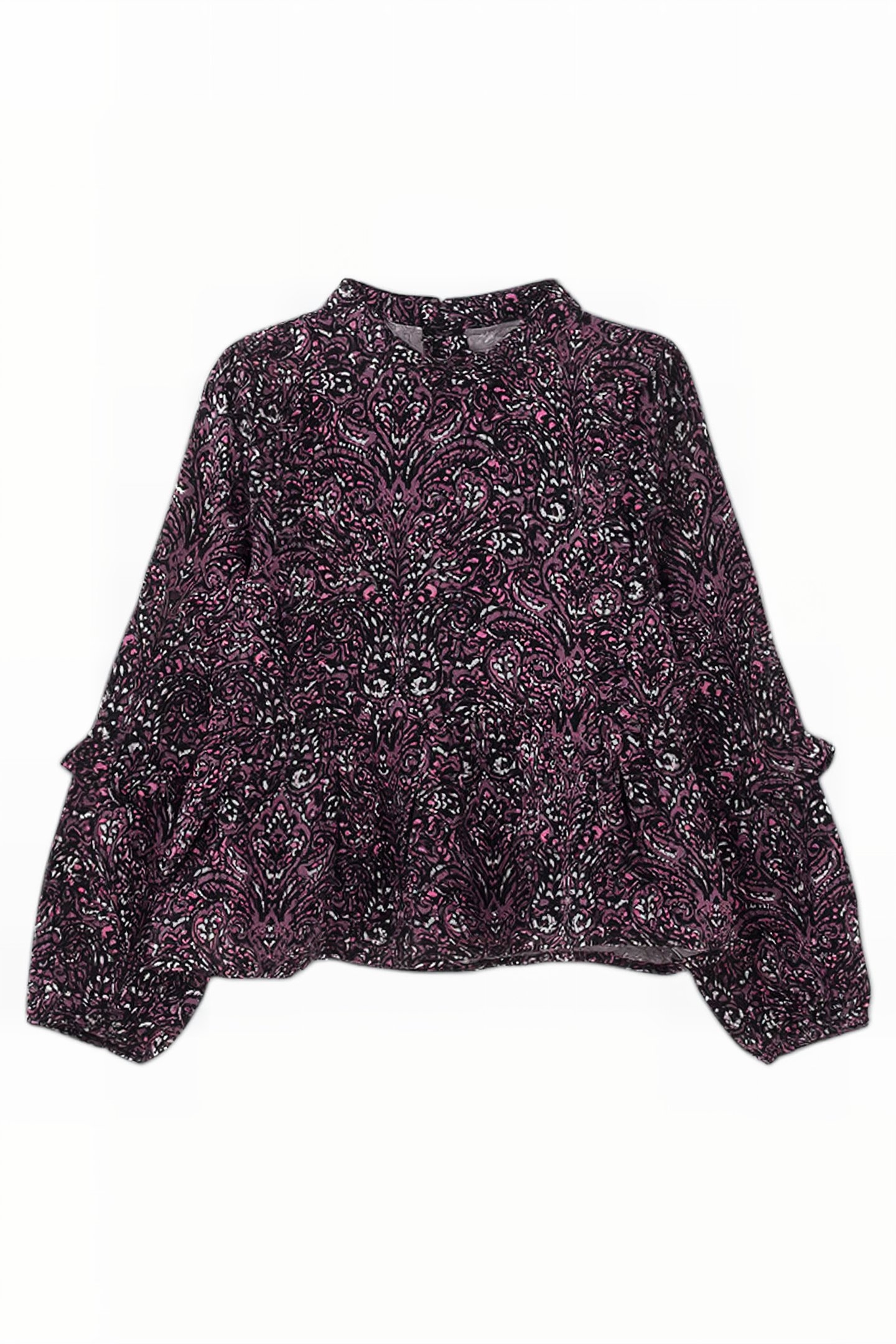 GIRLS’ PINK PAISLEY PRINT LENZING™ ECOVERO™ BLOUSE 1