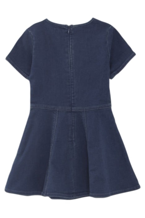 GIRLS’ RAW DENIM EMBROIDERED SKATER DRESS 2